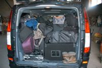 FOTOLos vehculos cargados a tope, rumbo a Plasencia