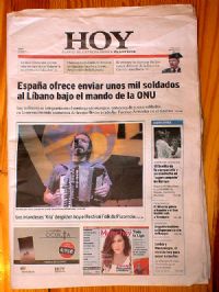 FOTOEl Espritu de Lgubre fue portada del diario de extremadura HOY